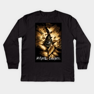 Jeepers creepers poster (color) Kids Long Sleeve T-Shirt